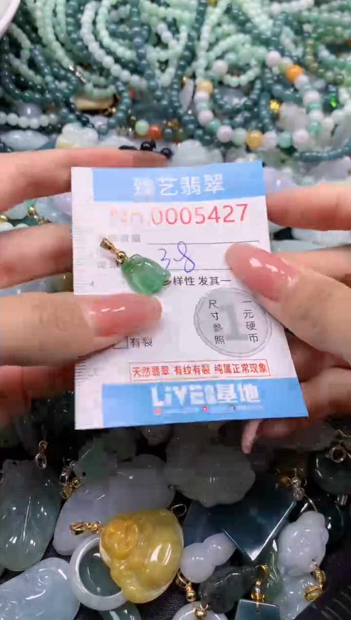 翡翠未镶嵌吊坠(不含链)5427