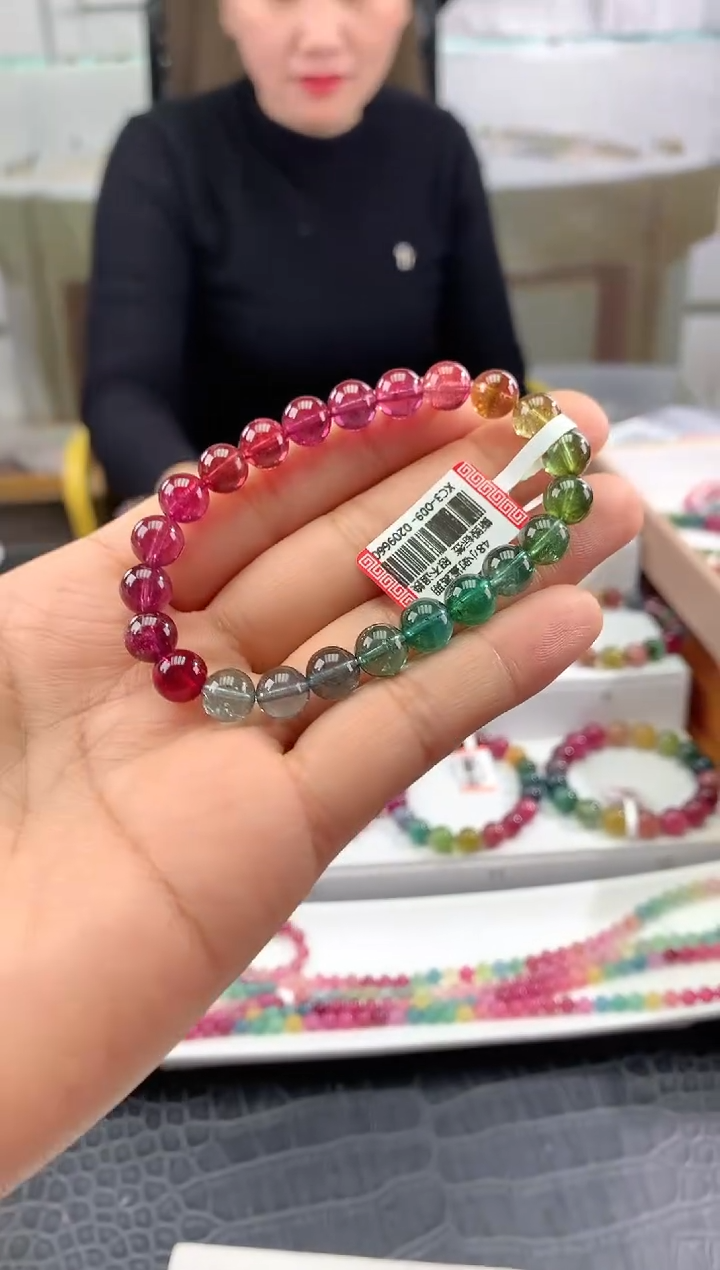 【闪购商品】碧玺手串未镶嵌多样性发一条