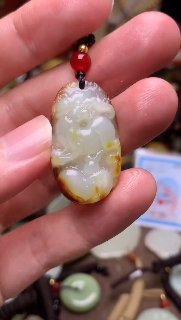 颈饰未镶嵌和田玉新疆料青海料清水和田玉吊坠