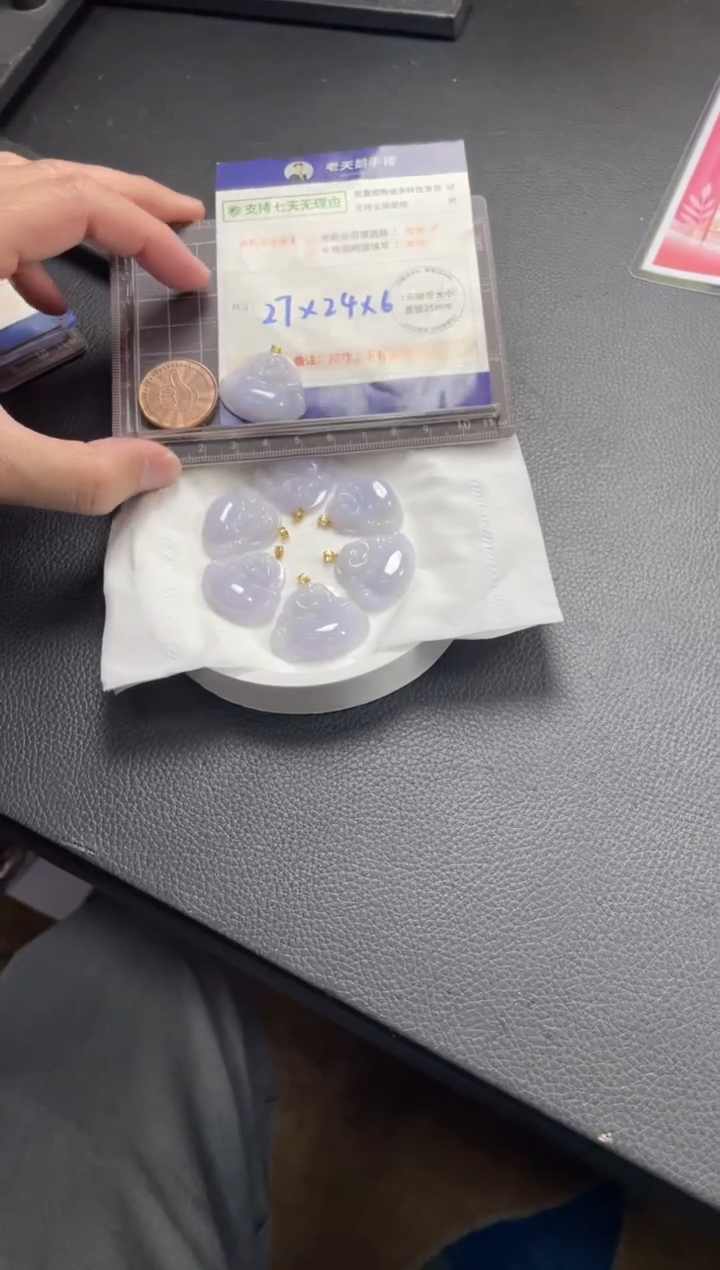 【闪购商品】翡翠挂件18K金镶嵌佛公40D配绳/多样性发其一CP