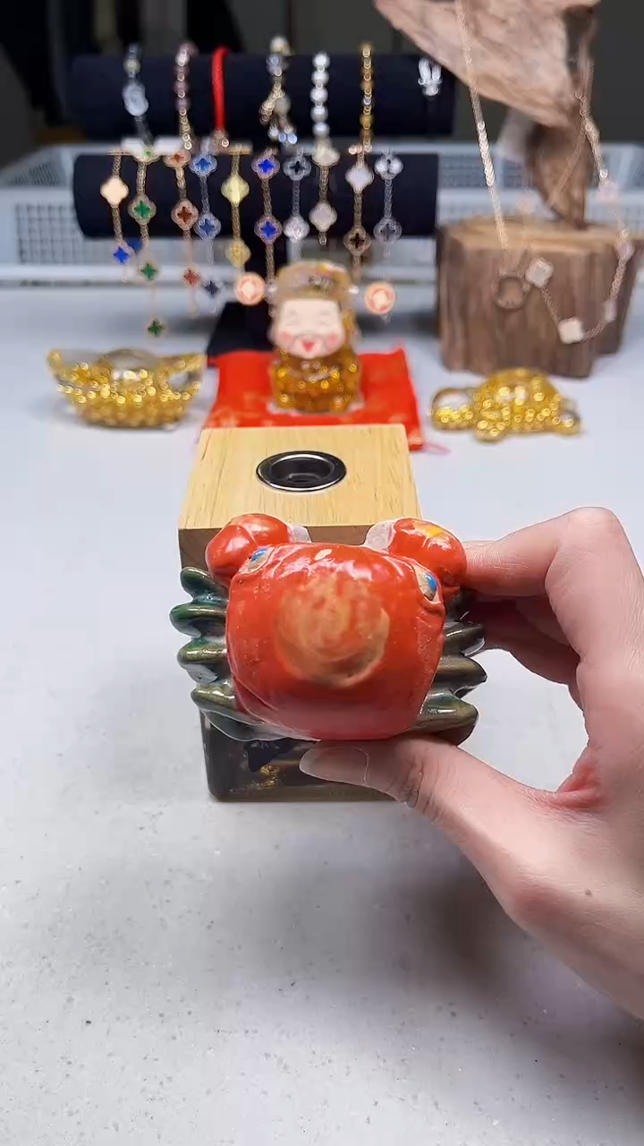瓷片陶茶周边666文玩多人小苍兰