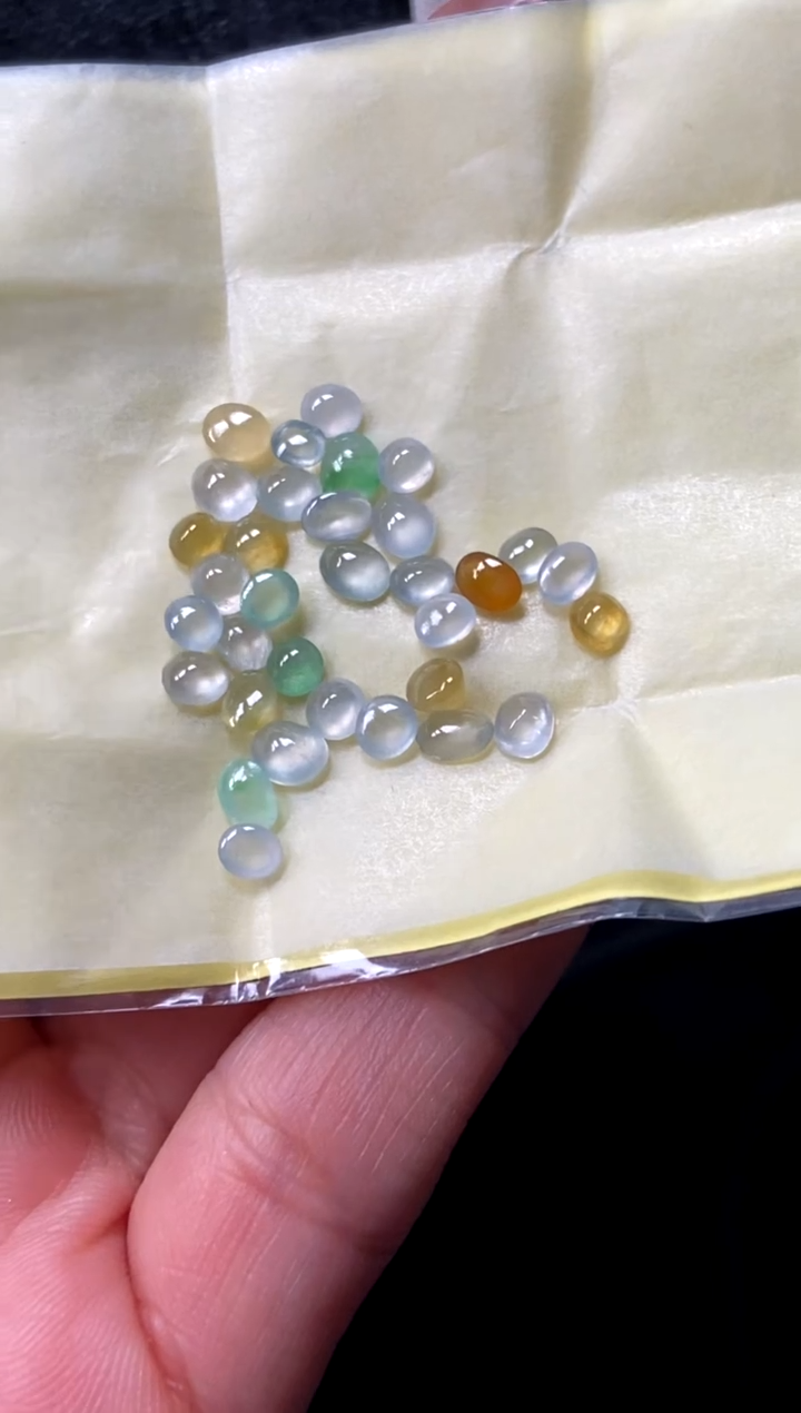 未镶嵌定制翡翠19天然缅甸A货翡翠蛋面