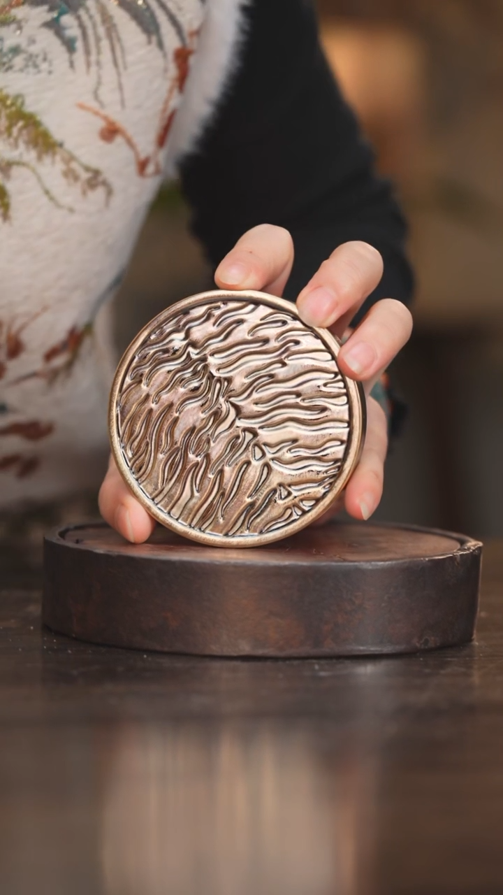 【闪购商品】杯89柴房陶瓷丨虎皮纹杯垫