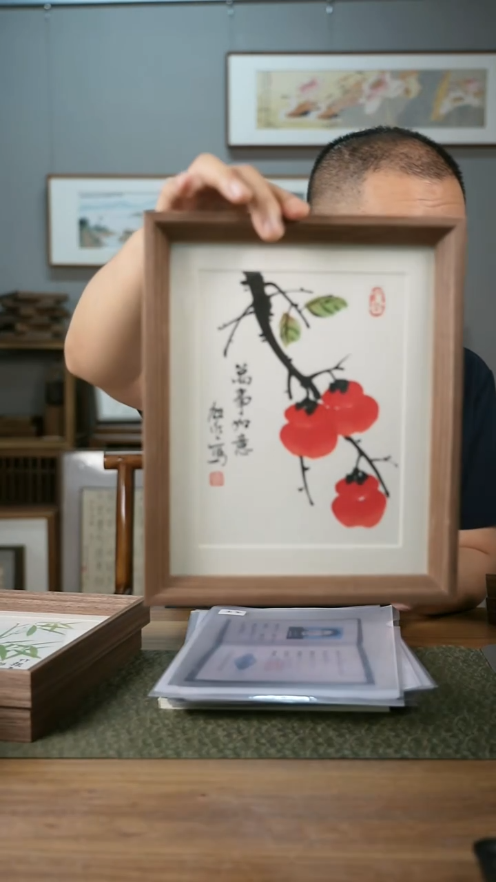 书法手书/绘同款作品-协会会员老师带框作品