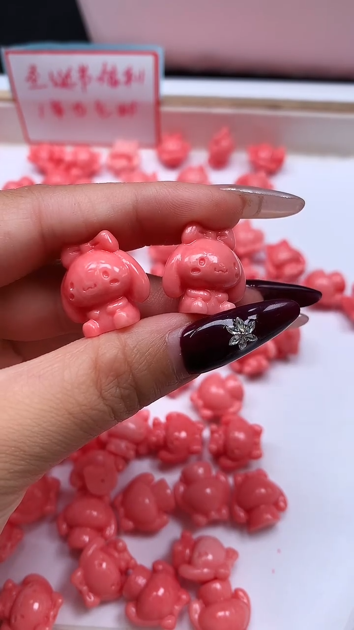 未镶嵌散珠拼合珍珠（马贝珠）D496女皇贝垂 耳 兔13*18mm2个6.8元