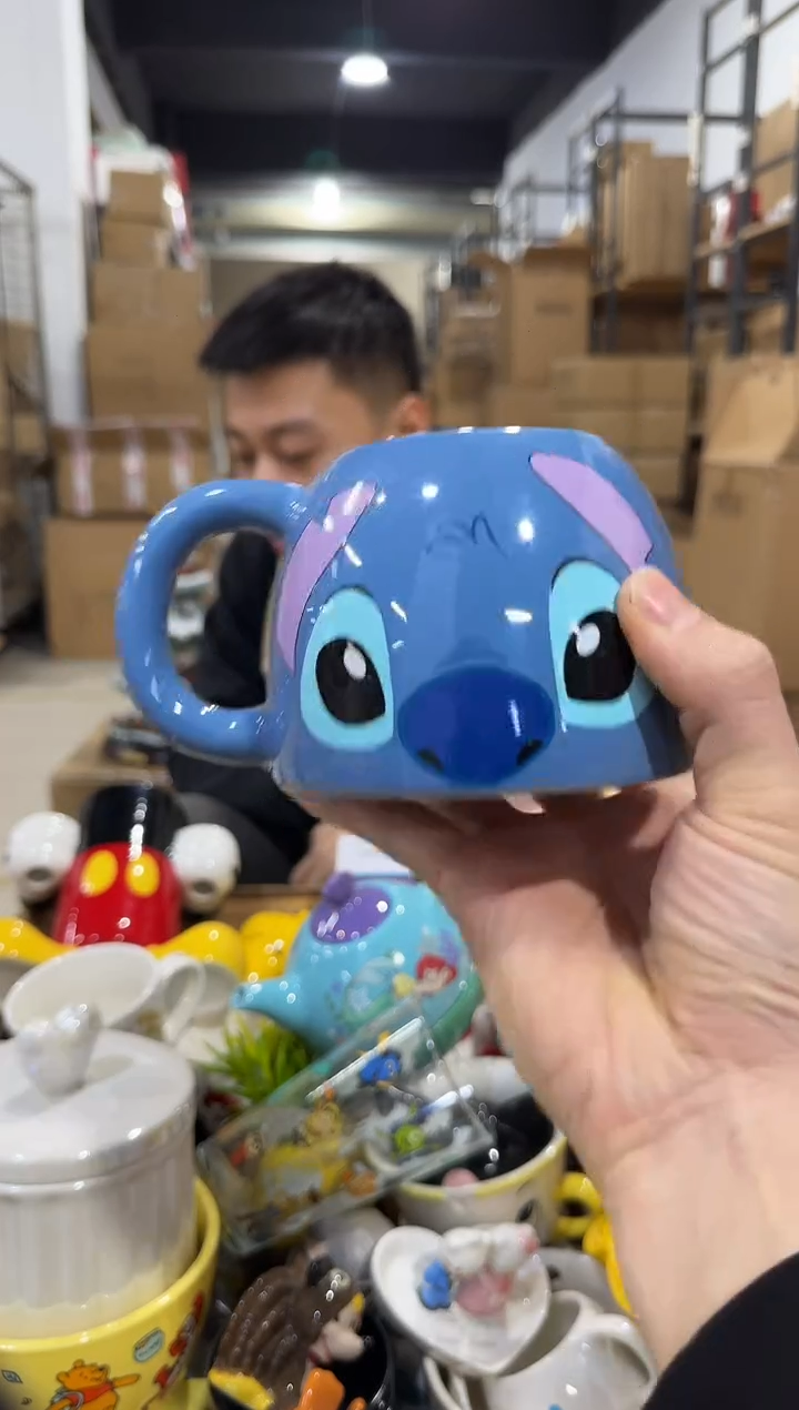 瓷片史迪仔馒头杯