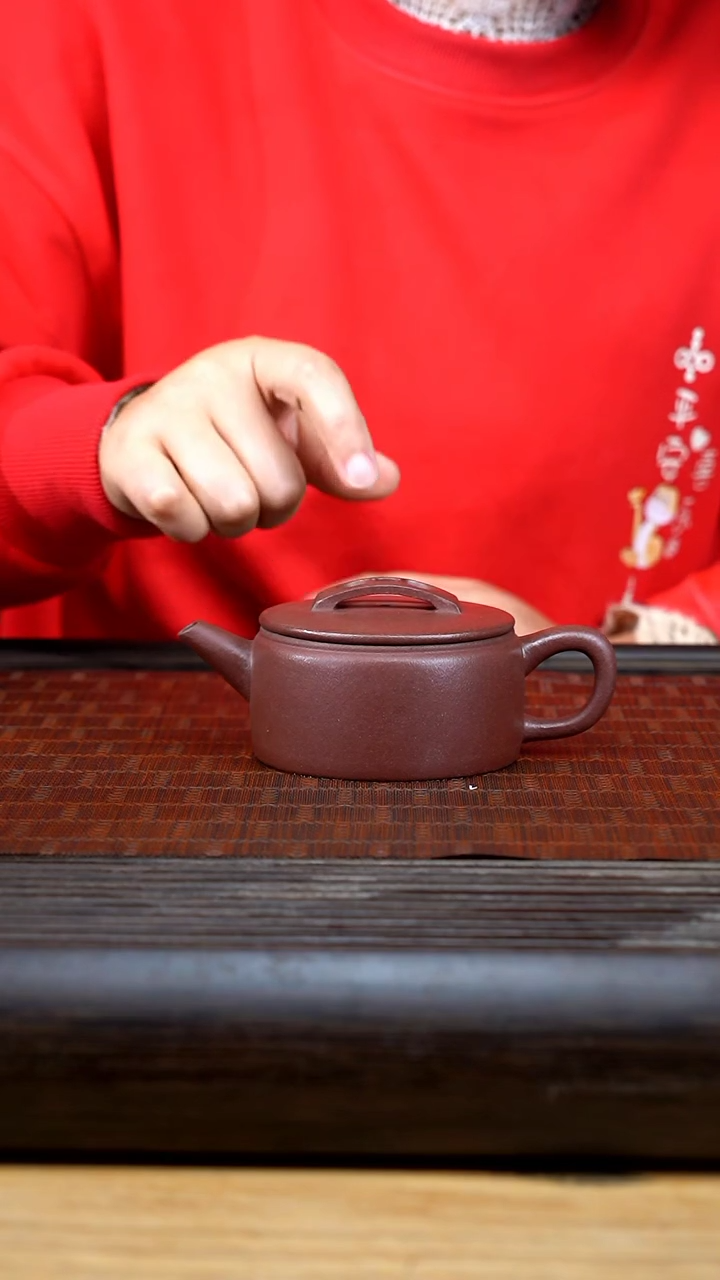 【闪购商品】紫砂茶壶底槽青手磨粗纱汉瓦微瑕不退不换