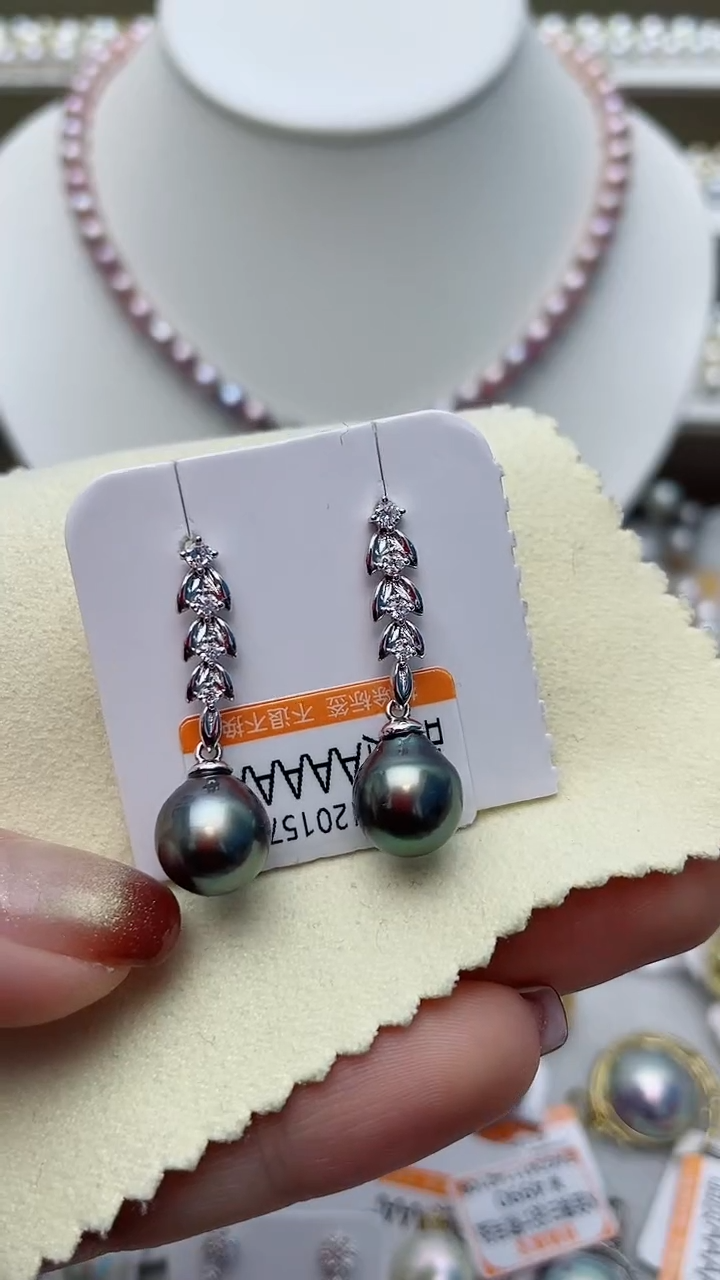 【闪购商品】海水珍珠耳饰银S925镶嵌W35