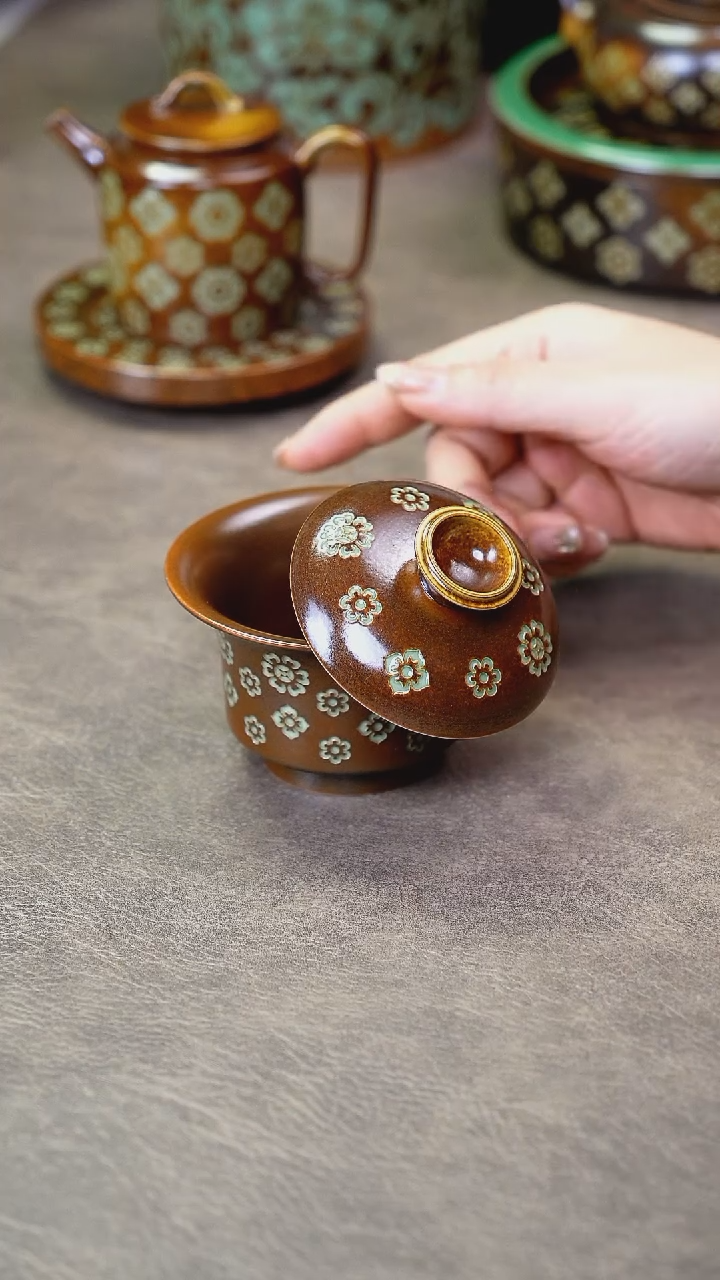 【闪购商品】龙泉青瓷二才盖碗