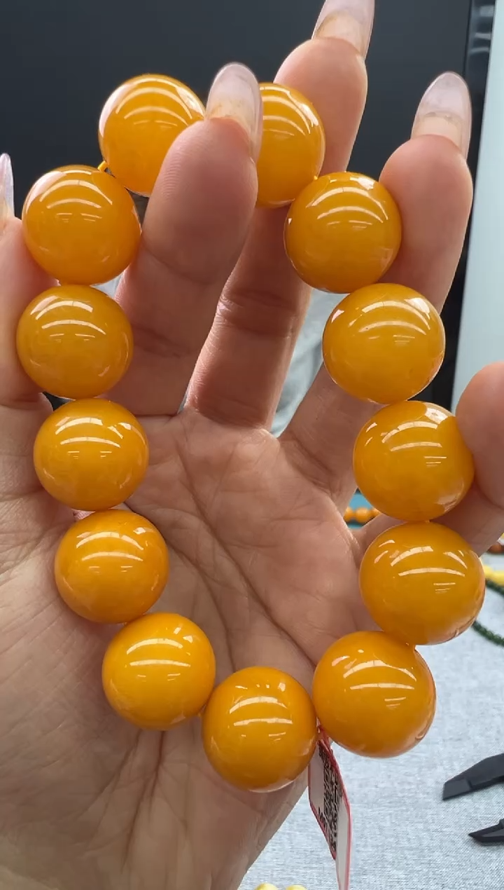 【闪购商品】琥珀手链未镶嵌60秒拍号
