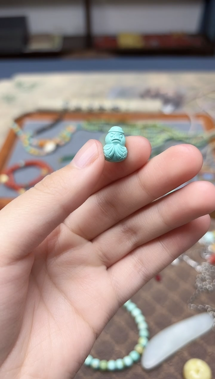 未镶嵌绿松石挂件松石鸭子配饰GW