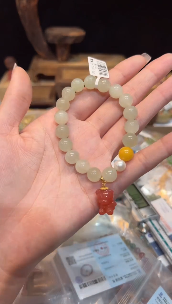 【闪购商品】和田玉手饰未镶嵌9mm+手饰@@A2721