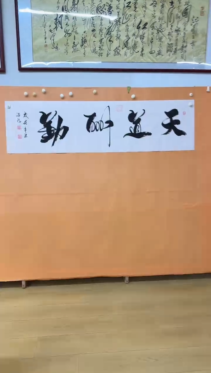 书法天道酬勤作品