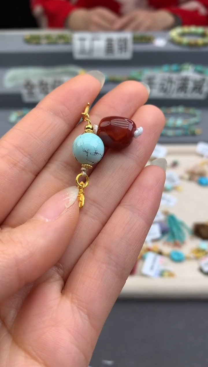 未镶嵌提溜南红玛瑙茜.D106