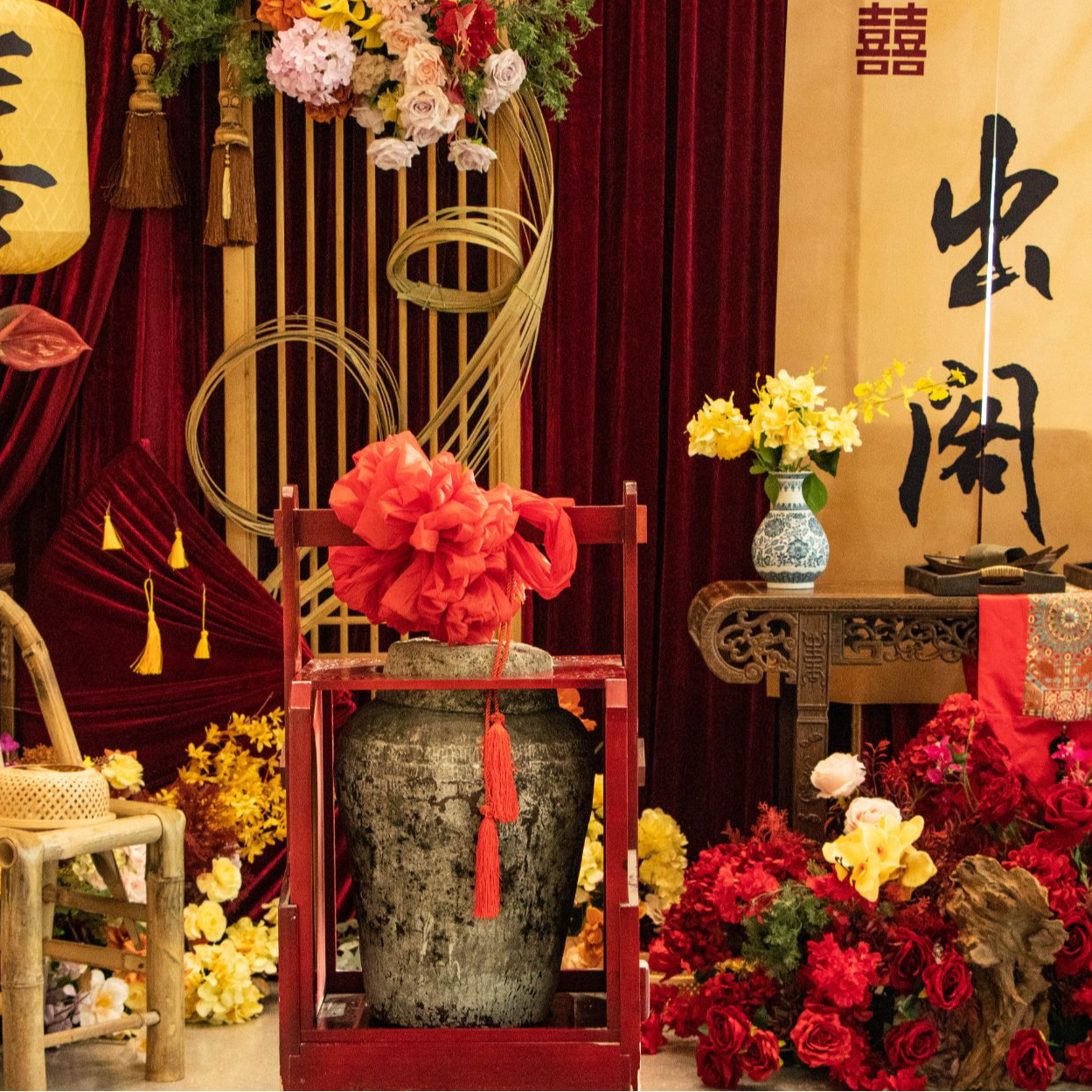 女儿红绍兴酒 23kg*1坛2024年手工冬酿原酒【花球红架版】盛宴开坛