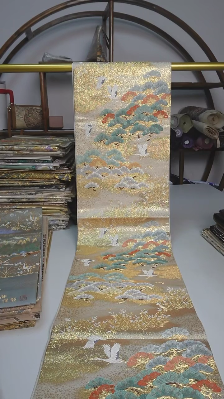 【闪购商品】织绣27西阵织六通仙鹤