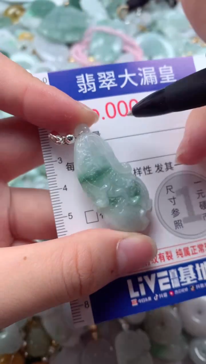 翡翠未镶嵌吊坠(不含链)4881
