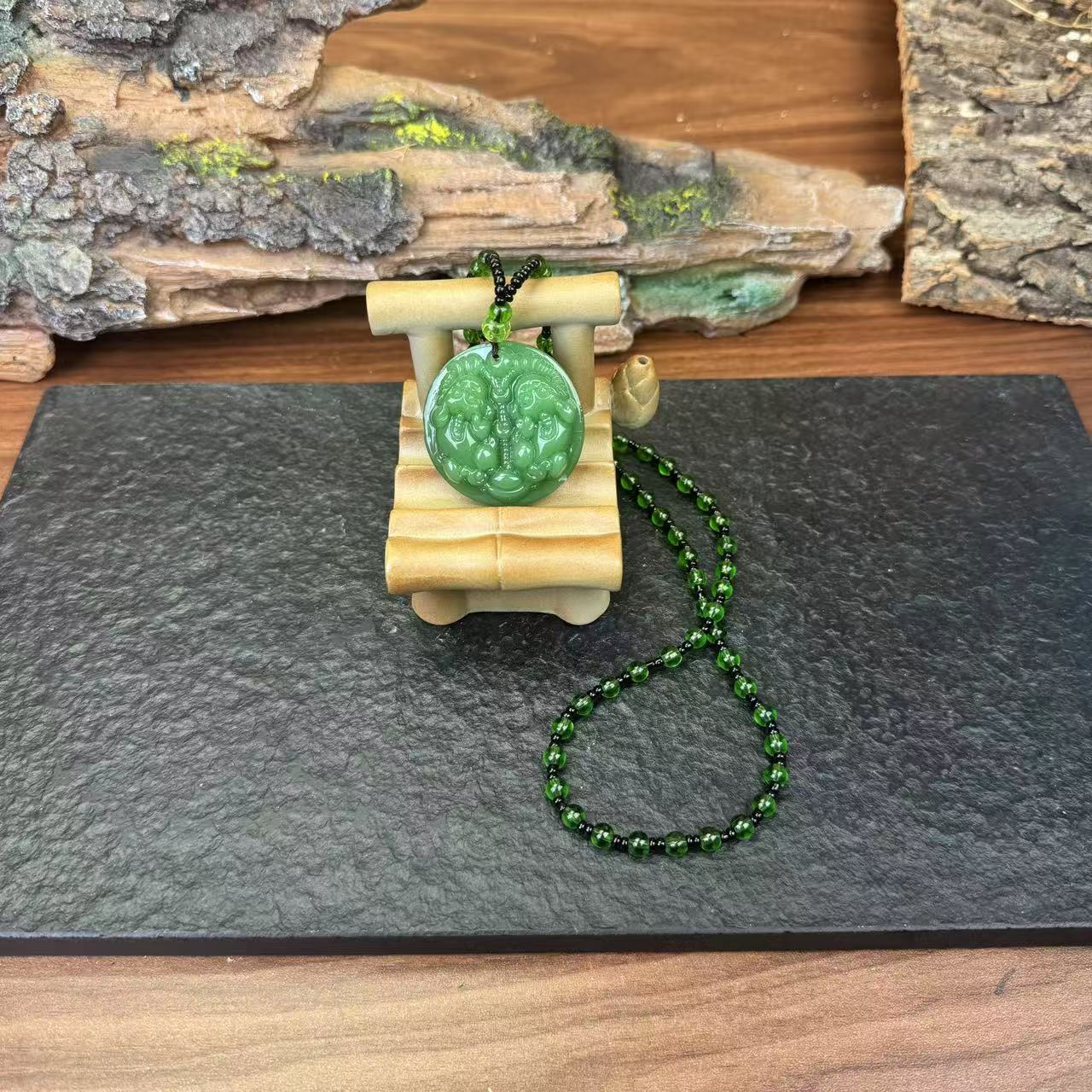 碧绿貔貅项链吊坠 SC014