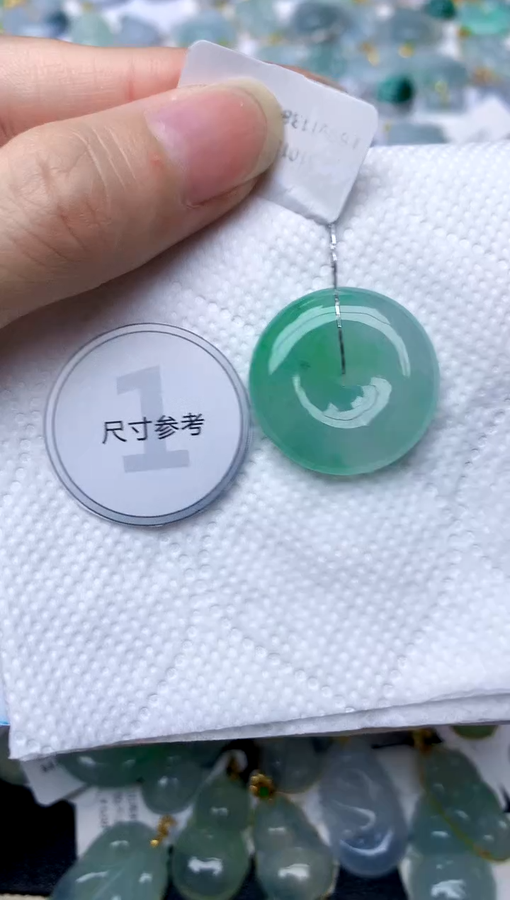 颈饰未镶嵌翡翠天然A货翡翠