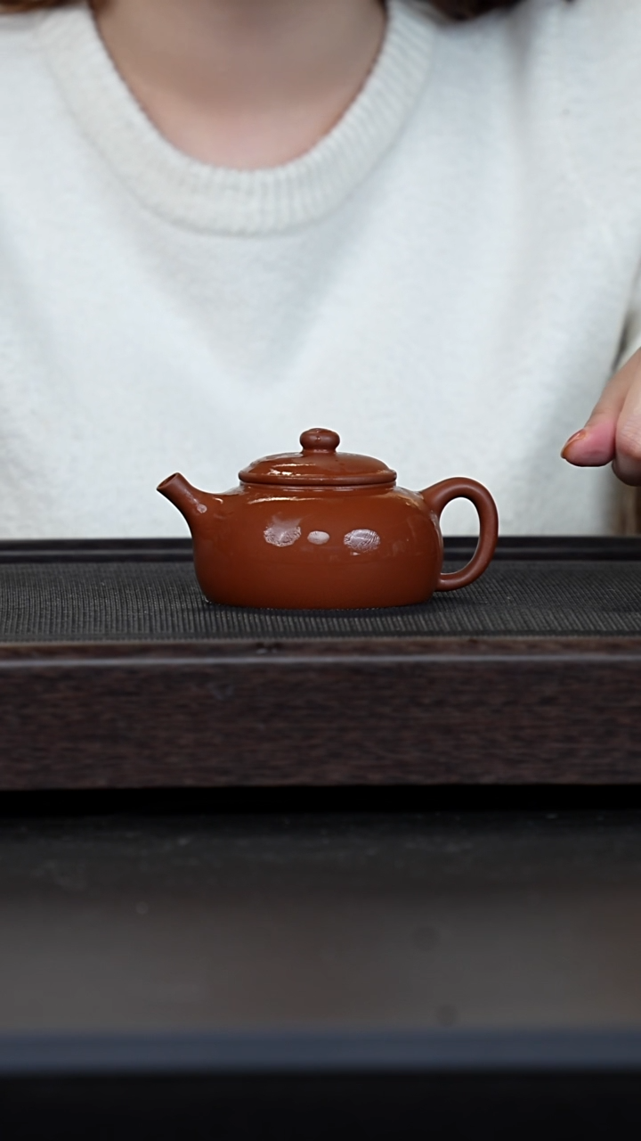 【闪购商品】紫砂茶壶微瑕老紫泥隐圆