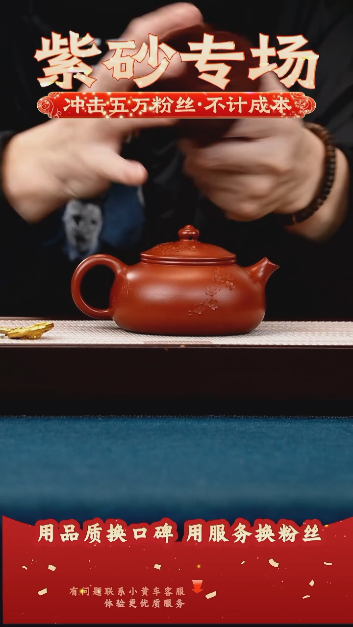 茶壶紫砂大红袍 寒江 暗香梅花 