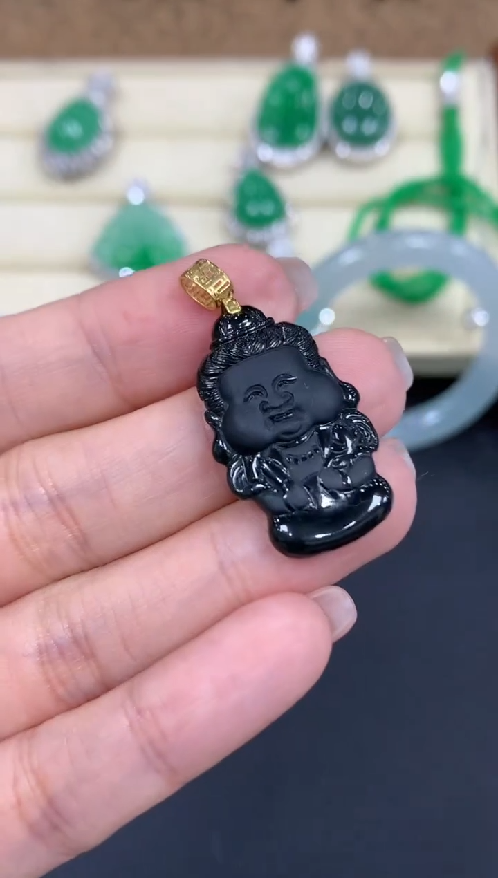 【闪购商品】翡翠颈饰18K金镶嵌348-中国好珍宝