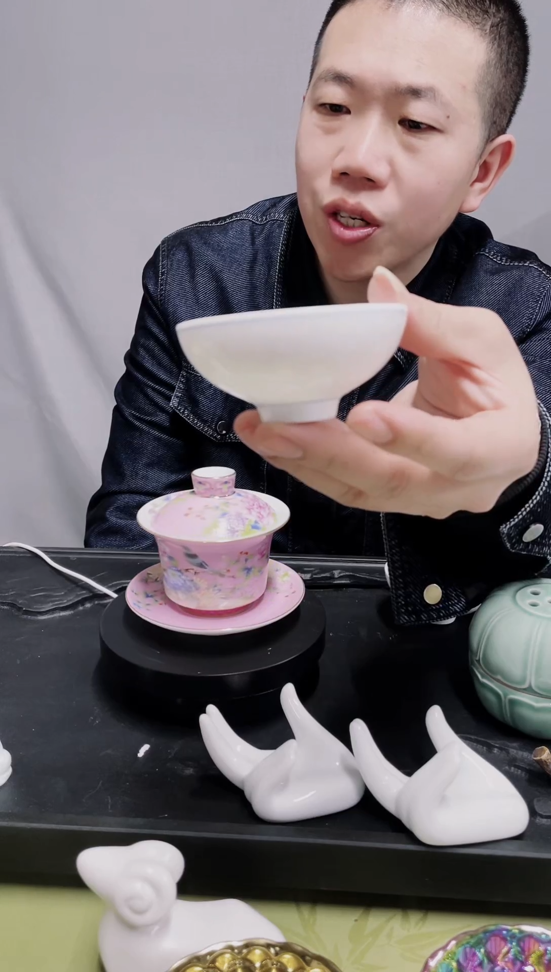 【闪购商品】【席欢李商城】蓝纹杯6个