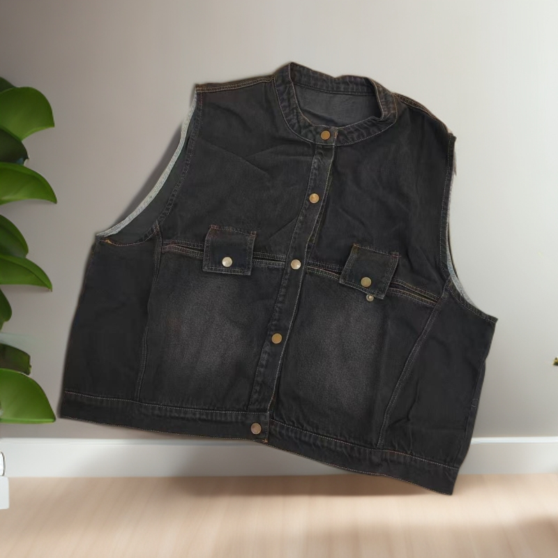 609（飞儿同款）休闲时尚宽松马甲中老年洋气马甲出游服装女