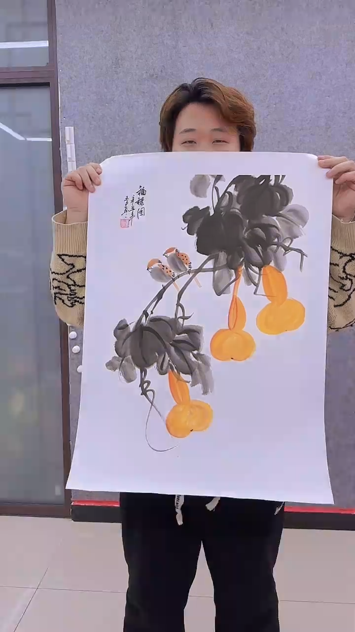 【闪购商品】国画李玉夕手绘国画