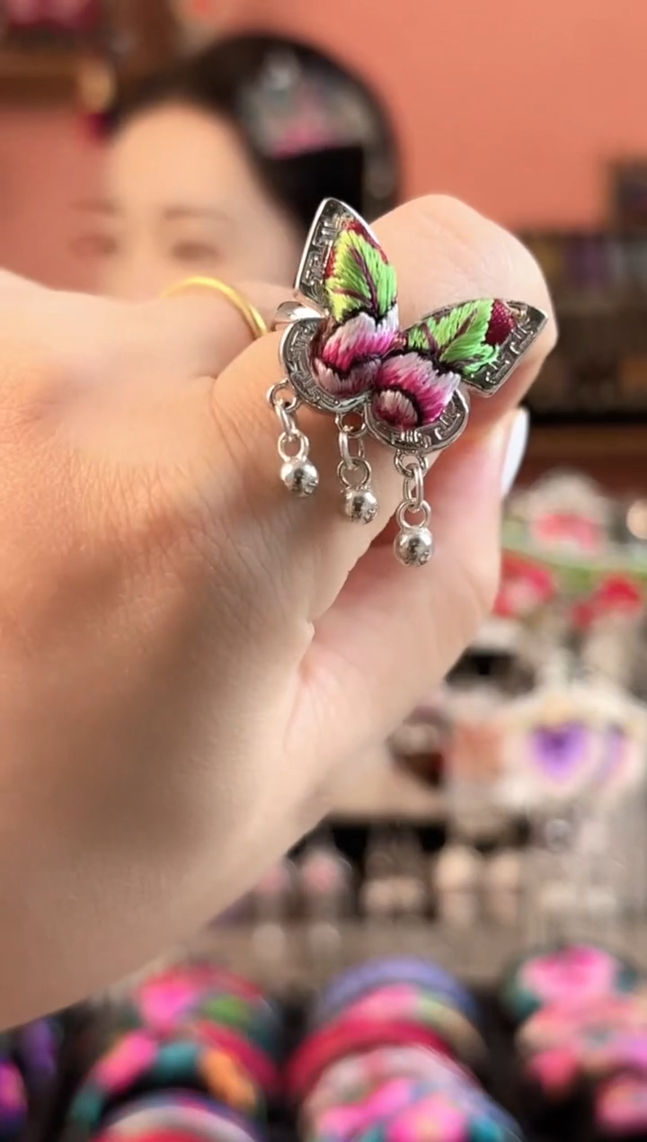 织绣艺枝独绣老绣饰品44