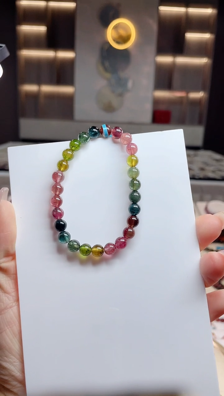 单圈手串未镶嵌碧玺（多样性发一条）T