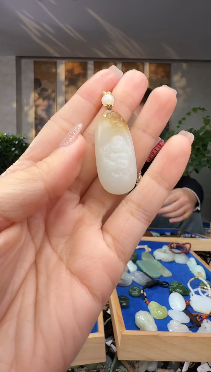 未镶嵌和田玉挂件拍一发一