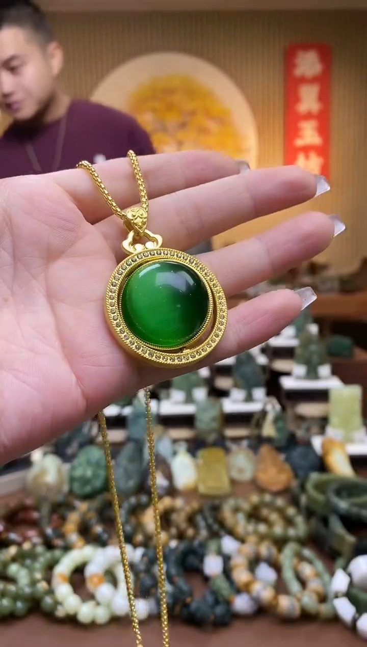 【闪购商品】猫眼吊坠未镶嵌多样性随机发一