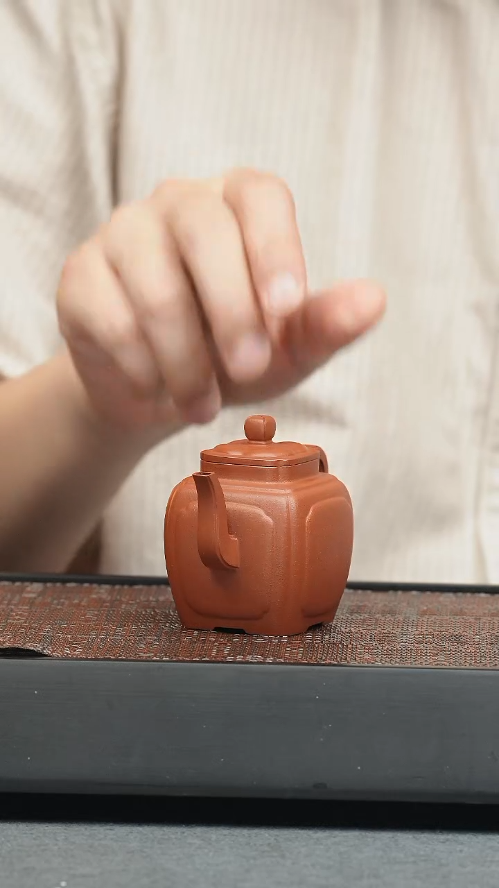 茶壶紫砂五堂 魁方壶