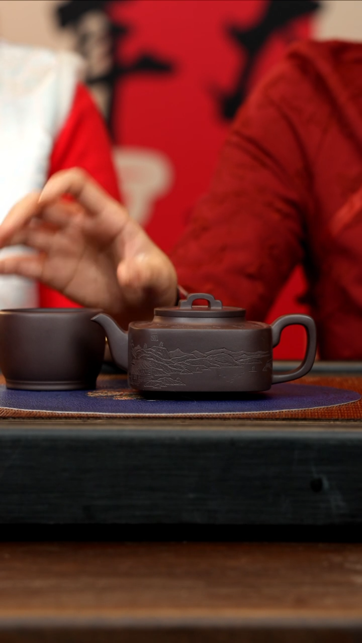 【闪购商品】紫砂茶壶ZCP 黑墩头 均玉 280cc