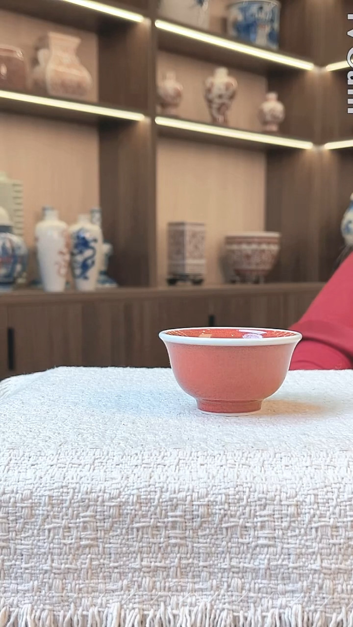 摆件瓷景德镇毛仔柴窑杯