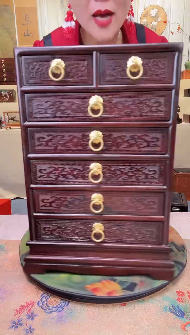 【闪购商品】红酸枝木类成套家具酸枝七斗柜