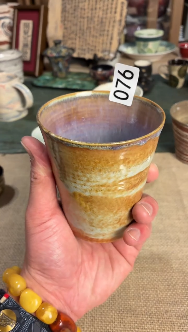 瓷片晶*76雪至野手握杯1个