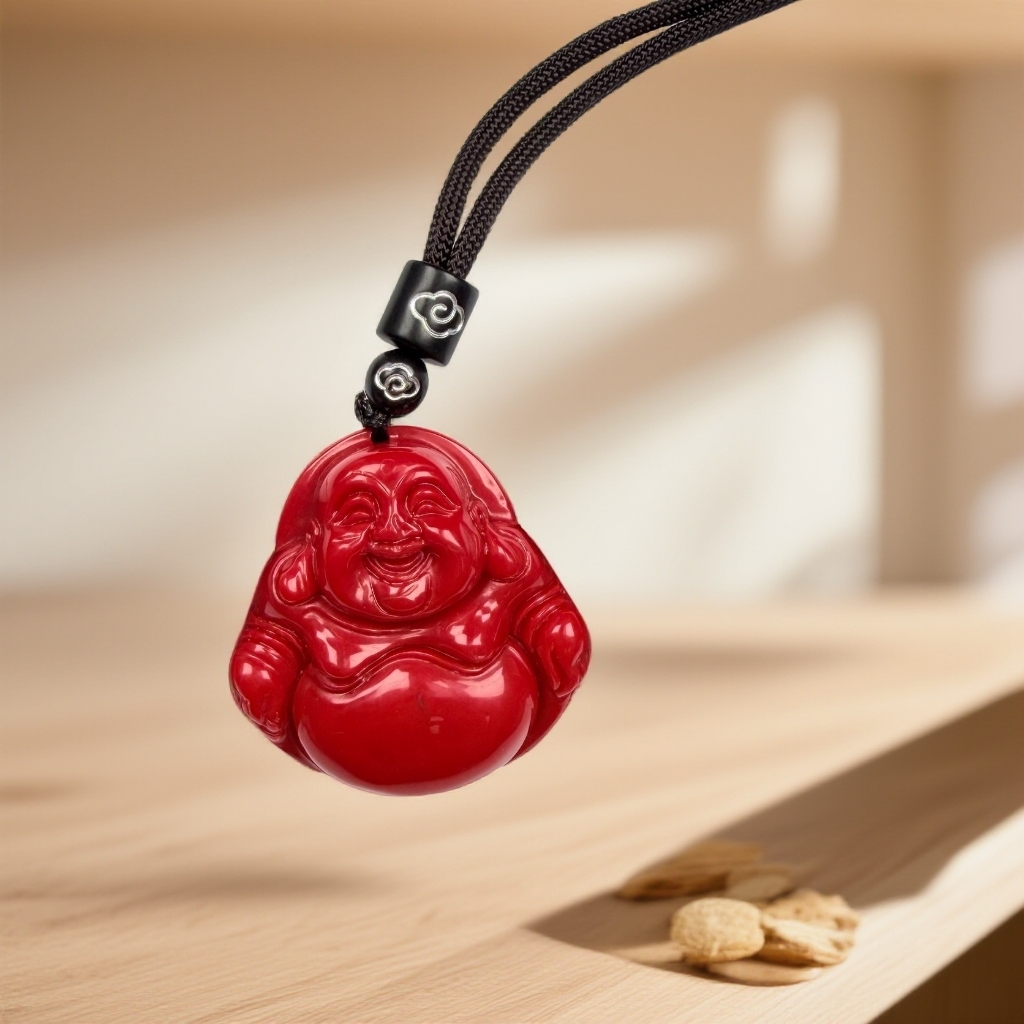 主播推荐气质精美红厚小佛公吊坠z70