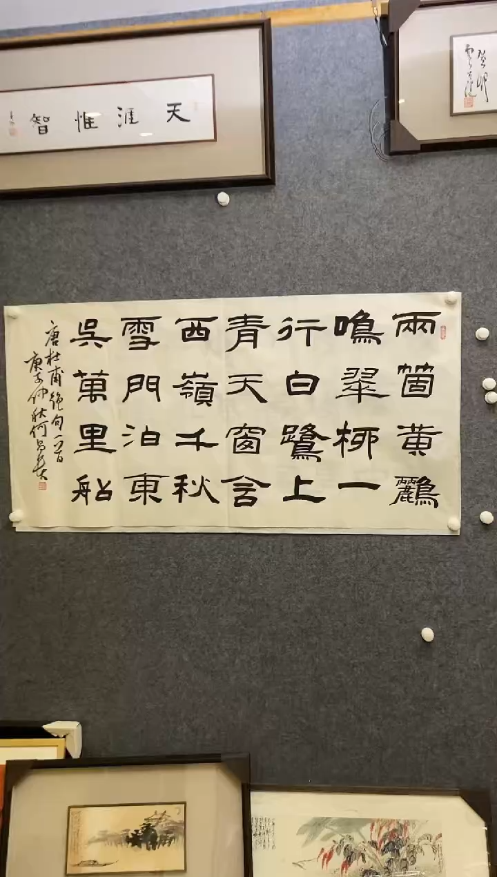 【闪购商品】书法HCG软片 08两个黄鹂鸣翠柳