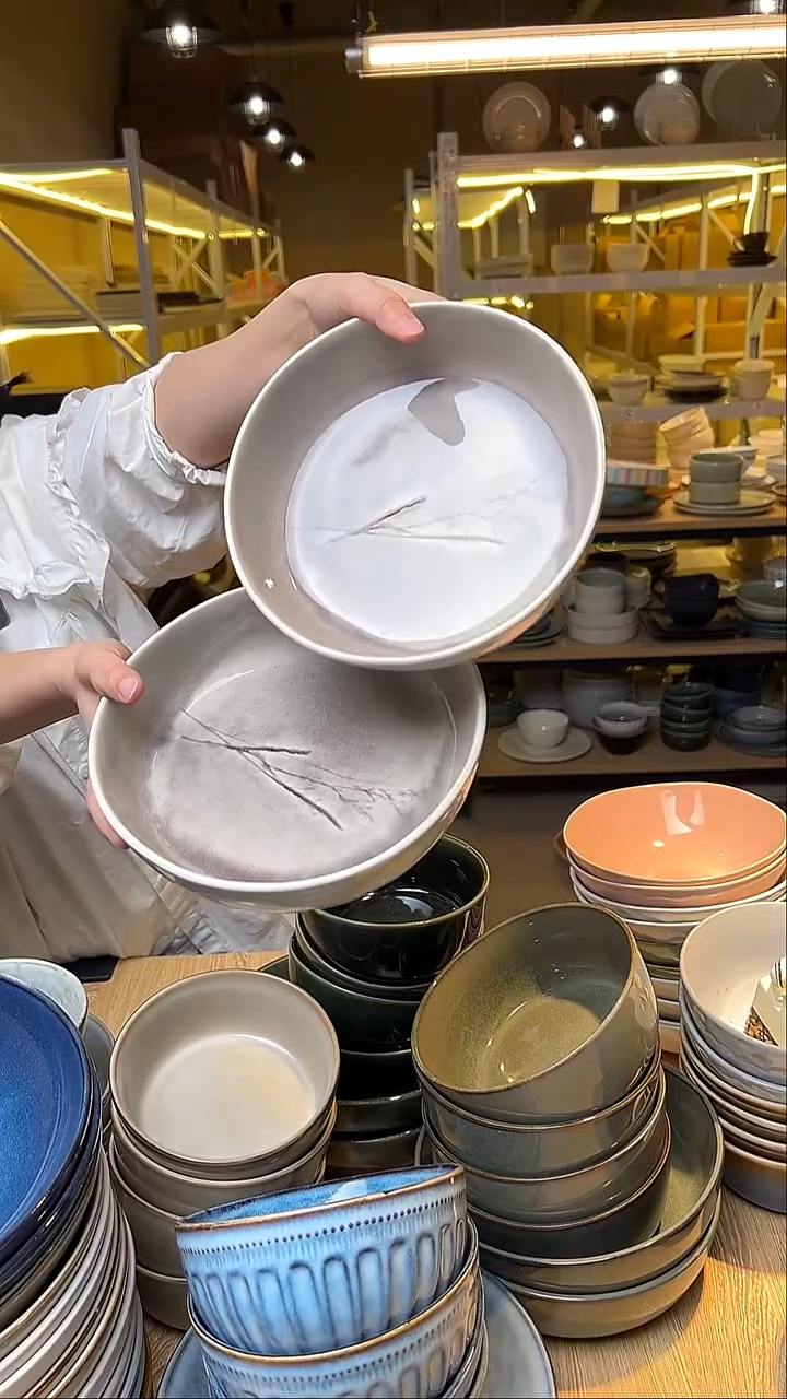 瓷281外贸尾货窑变釉下彩默认微瑕