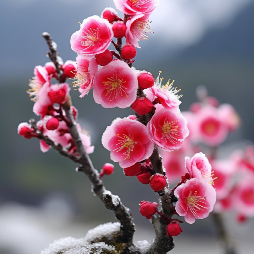 梅花老桩一物一拍