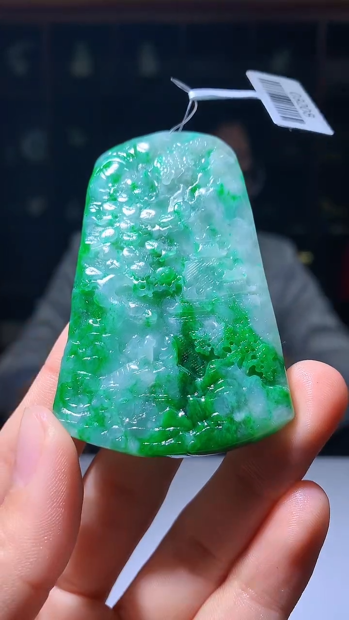 【闪购商品】定制翡翠未镶嵌1088hm-毛货挂件42