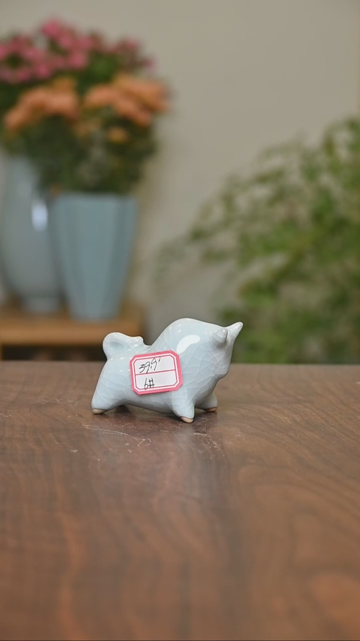 其他6#微瑕粉青釉小牛牛