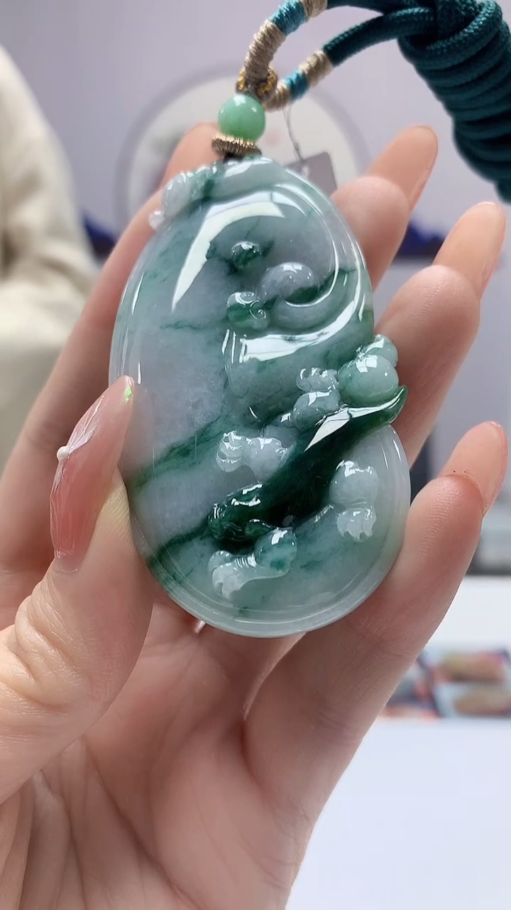 【闪购商品】定制翡翠未镶嵌0405DD-毛货挂件151