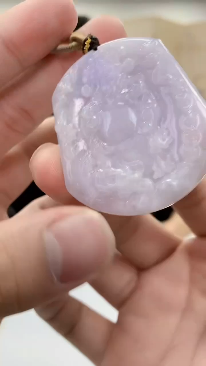 【闪购商品】定制翡翠未镶嵌4829bb-毛货挂件72