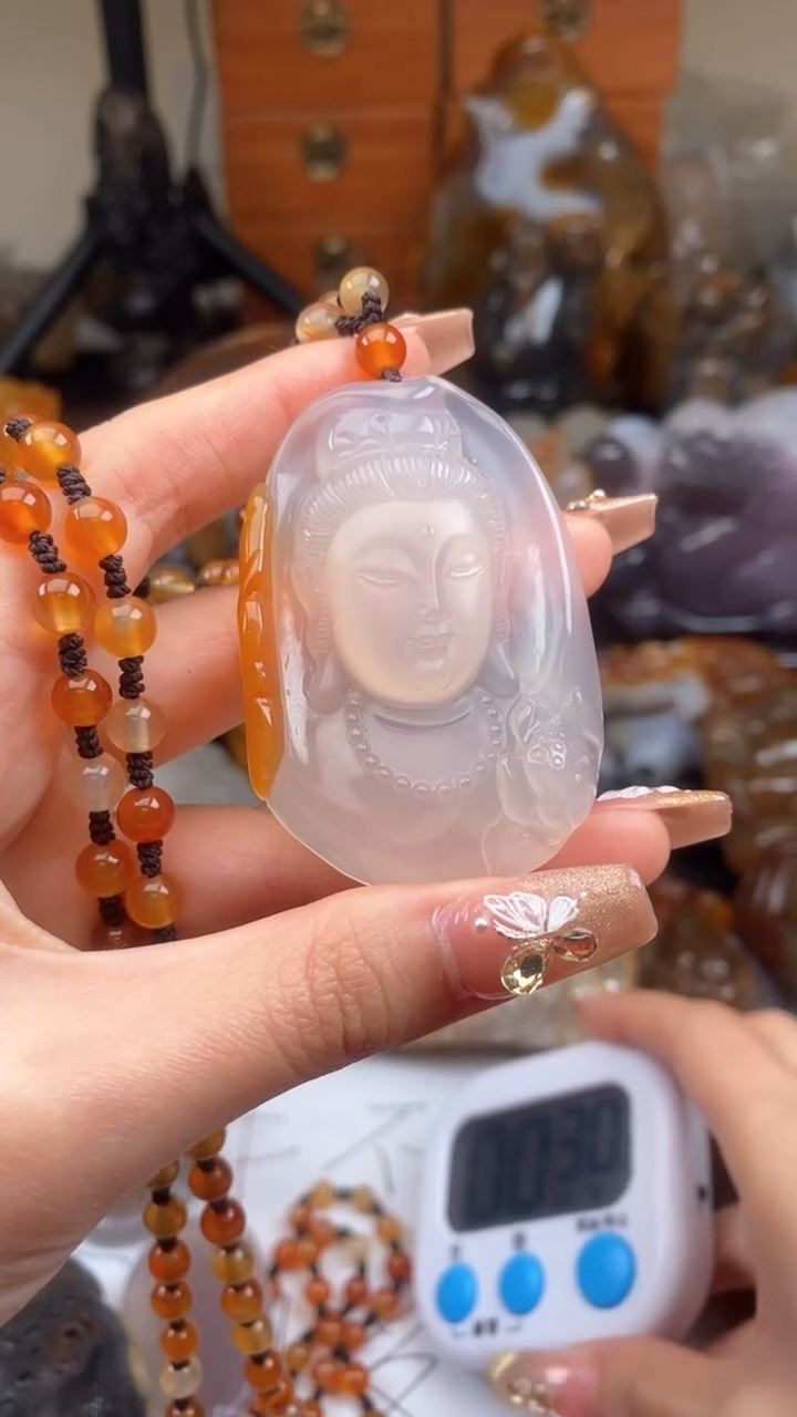 【闪购商品】玛瑙/玉髓颈饰未镶嵌AA