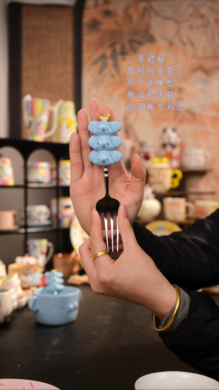 摆件陶旺的可以手工手绘设计师款