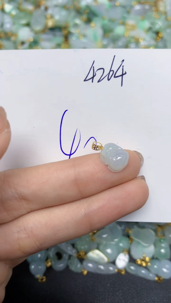 【闪购商品】翡翠颈饰18K金镶嵌天然翡翠A货