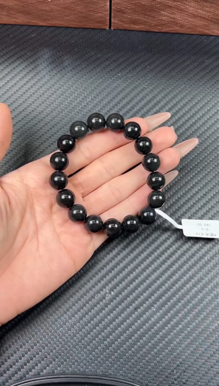 未镶嵌手串和田玉若羌微色差卡12J